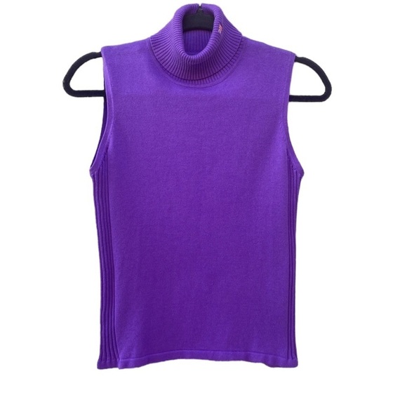 Ralph Lauren Tops - Vintage Polo Jeans Co Ralph Lauren Purple Ribbed Knit Turtleneck Sz M